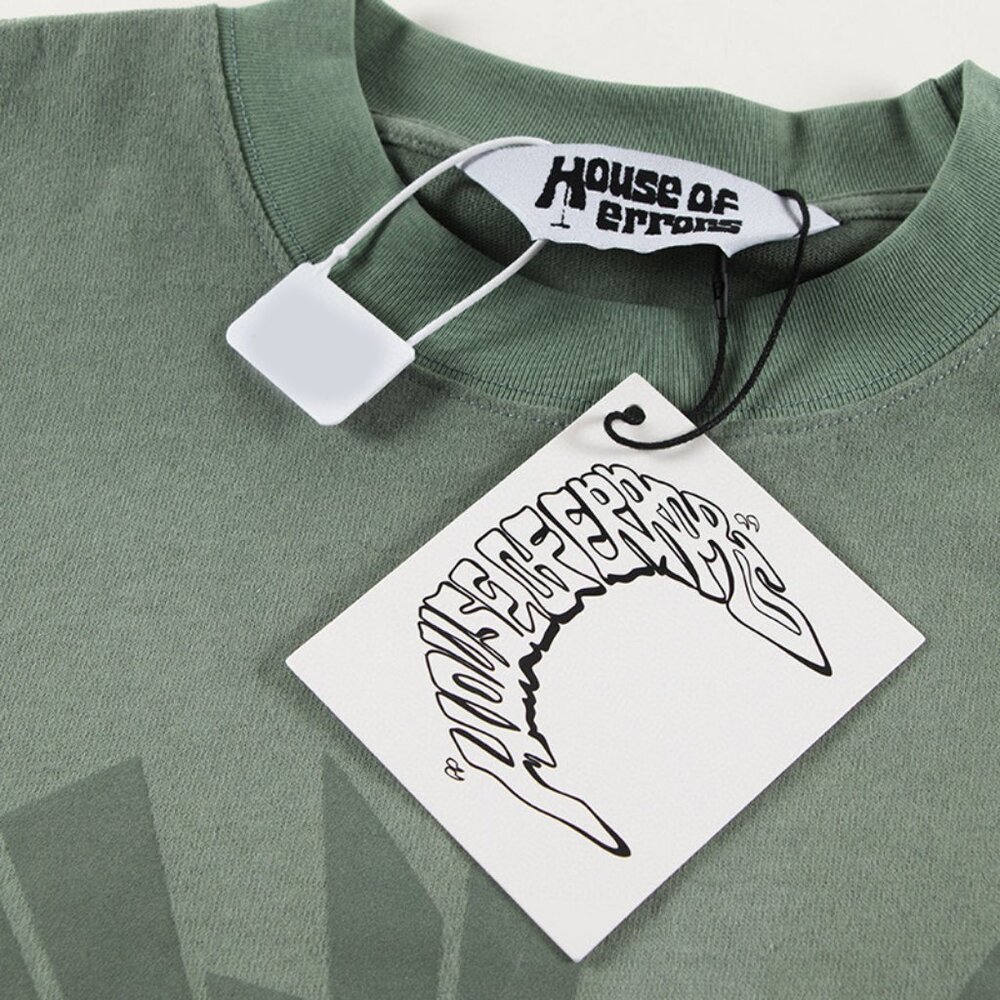 House Of Errors Army Green Eye Print T Shirt - image 8